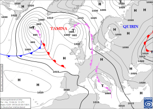 Tiefs "Saskia" und "Tamina" leiten Wetterumschwung ein 5 Tiefs 4