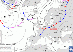 Unwetterpotenzial in der Mitte 1