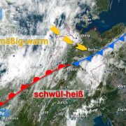 Luftmassenwechsel bringt teils heftige Gewitter und Starkniederschläge 1