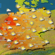 DWD 2026-9-29-image-1 Wettervorhersage sowie Vorhersage der Tageshöchsttemperaturen in Deutschland am morgigen Mittwoch, den 30.09.2026