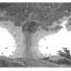 Historischer Holzschnitt von James Pollard Espy aus dem Jahr 1836 zur Luftbewegung unter einer Sturmwolke.